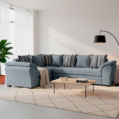 Sof&aacute; Seccional Izquierdo Living Factory Capri 5 Cuerpos Gris