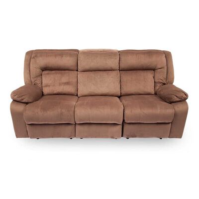 Bergere Reclinable Furnitech Nashville 3 Cuerpos Café