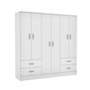 Clóset CIC Maipo Blanco 6 Puertas 4 Cajones