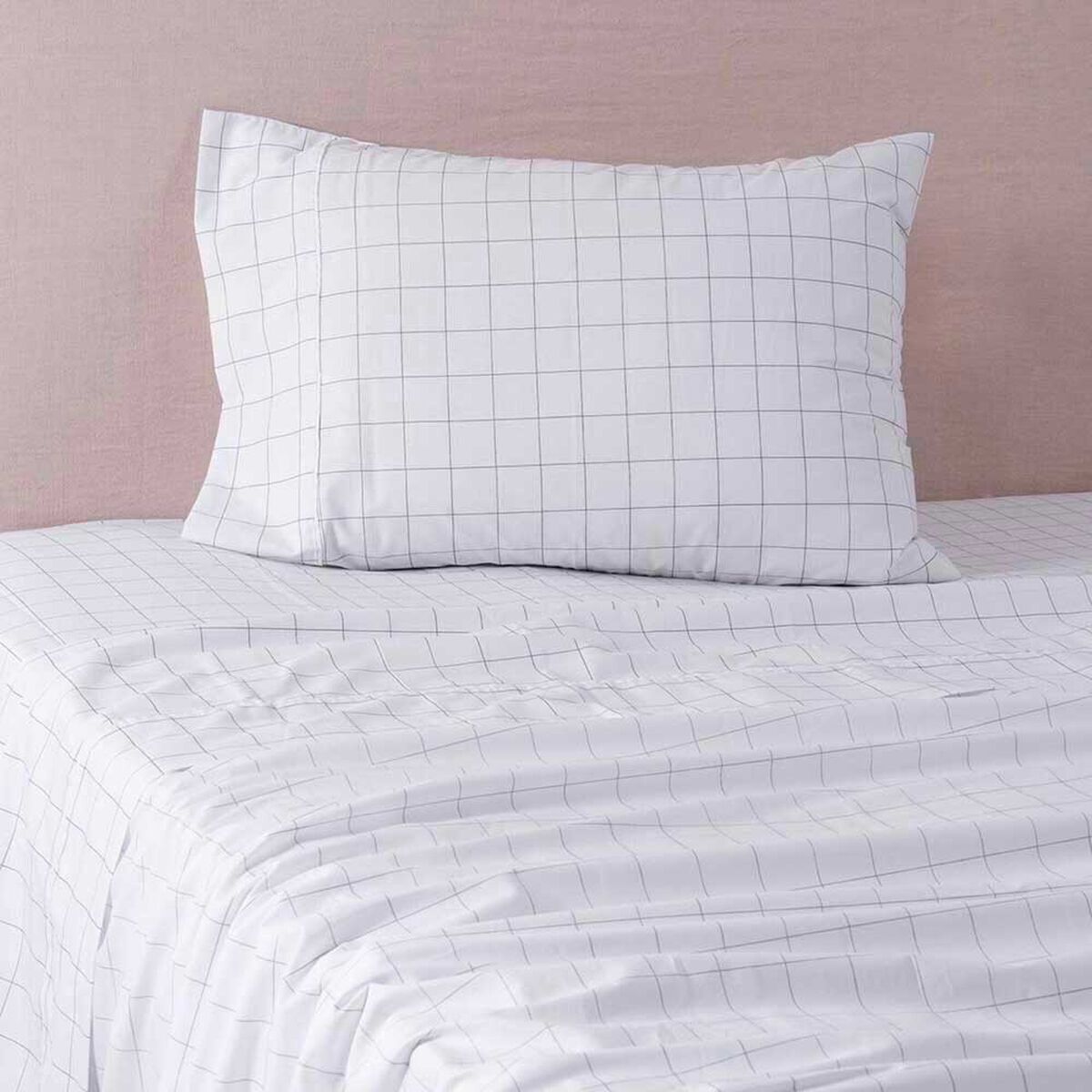 Juego de S&aacute;banas Estampado SoHome 180 Hilos 1,5 Plazas Blanc Marengo