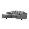 Sof&aacute; Seccional Izquierdo Living Factory Mustang 4 Cuerpos Gris