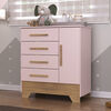 C&oacute;moda Di Poretti Design Catavento 4 Cajones 1 Puerta Rosado Nude
