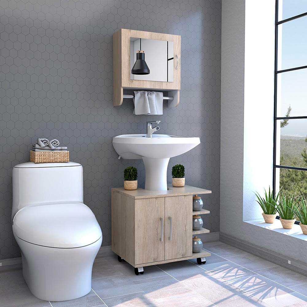 Botiquín + Optimizador Lavamanos TuHome Bath 300