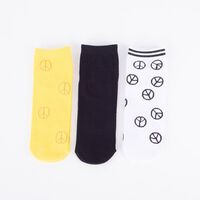 Pack 3 Calcetines Mujer Icono Blanco