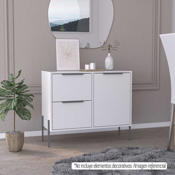 Buffet TuHome White Collection 2 Cajones Blanco
