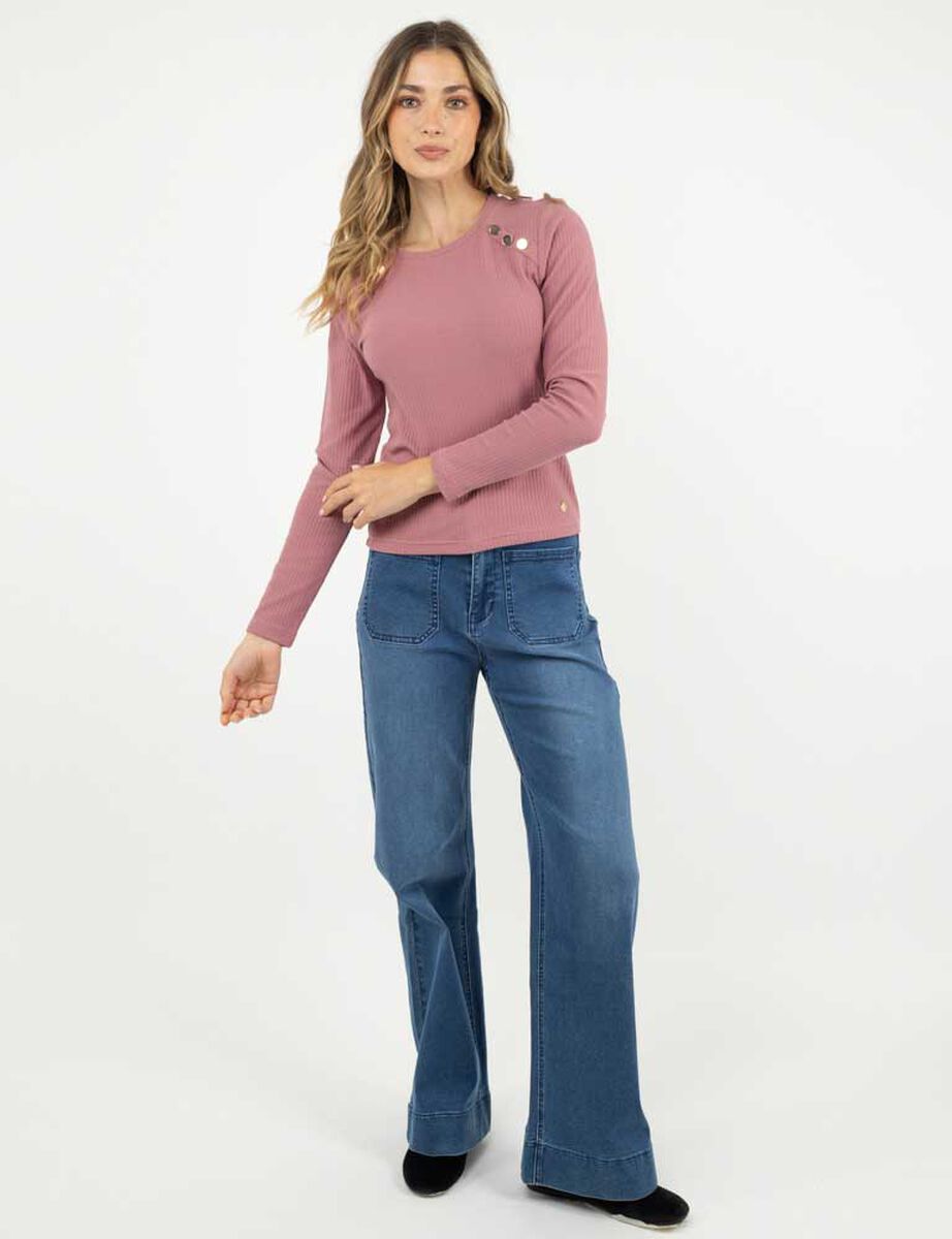 Polera Manga Larga Mujer Zibel