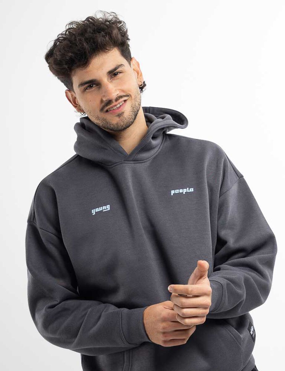 Poler&oacute;n Hoodie Boxy Hombre Icono