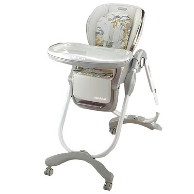 Imagen 1 del producto Silla de Comer Lujosa Reclinable Hagaday Blanca Lubabycas