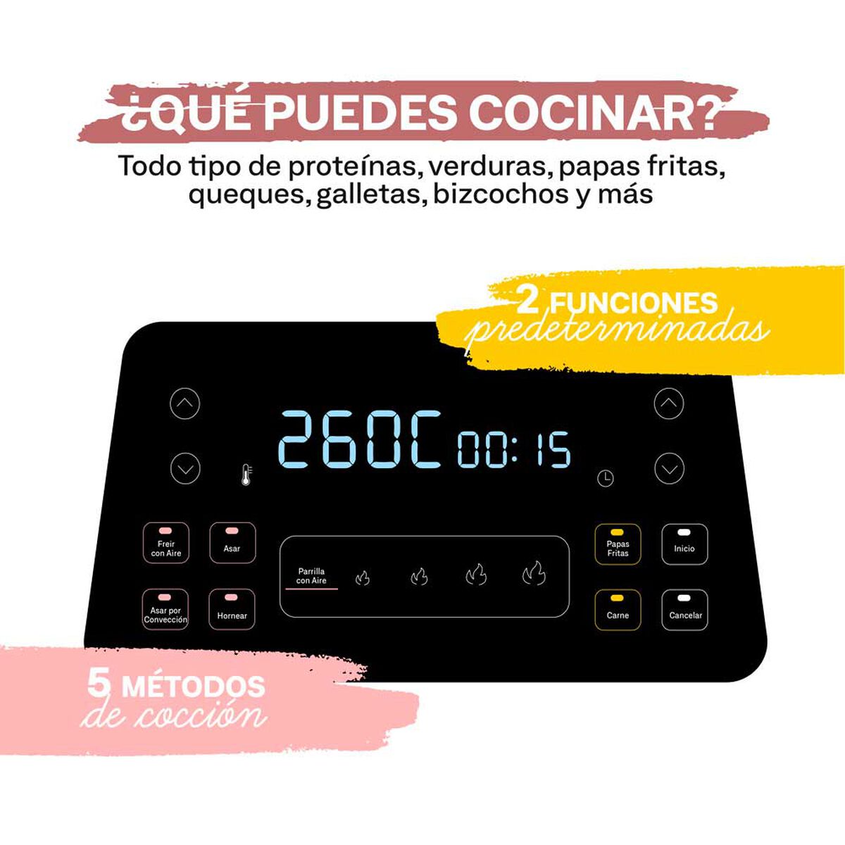 Freidora de Aire  Easyways Air fryer grill 6 lts.