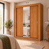 Closet Roca Machado 3 Puertas con Espejo Canela