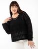 Sweater Cuello Redondo V Mujer Extralindas