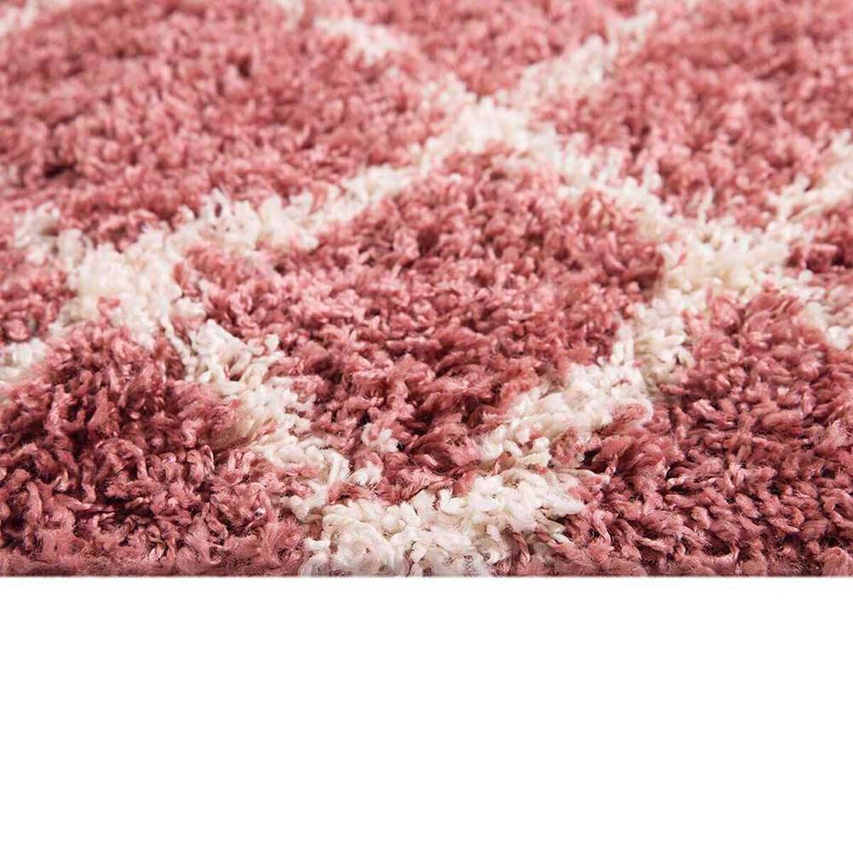 Alfombra Dib Shaggy Design 180 x 275 cm Rosa