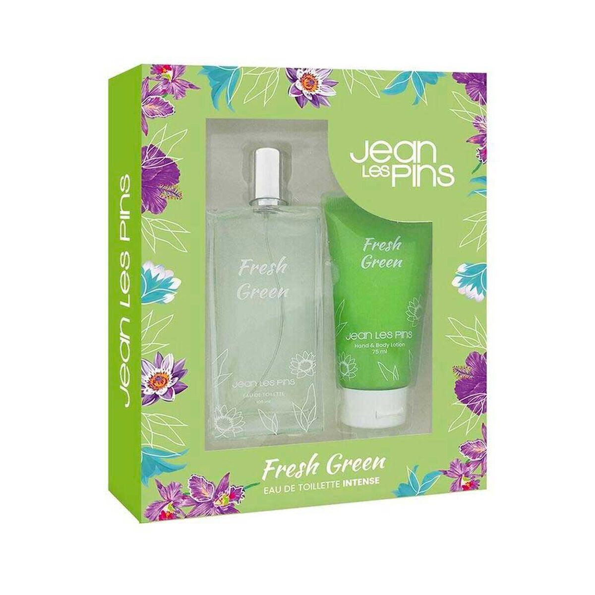 Set de Perfume Jean Les Pins Mujer Fresh Green EDT + Hands and Body Lotion