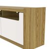 Panel TV Decocasa Oslo Hasta 75" Castaño Off White