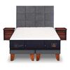 Cama Europea CIC Base Dividida S&uacute;per King S&uacute;per Premium + Respaldo + Veladores