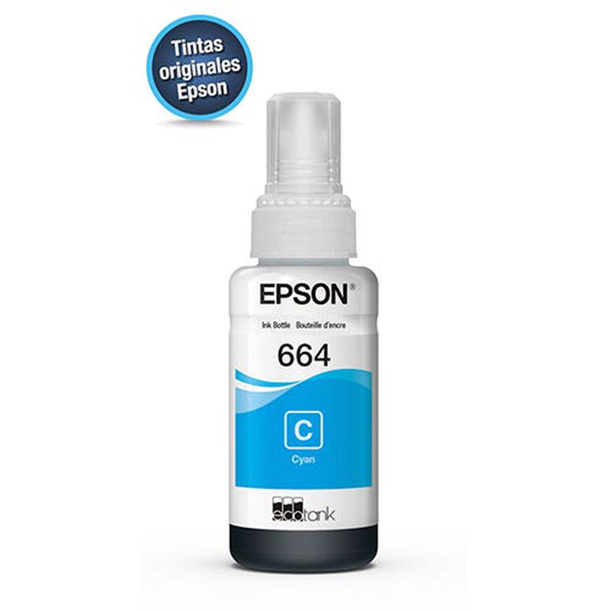 TINTA EPSON BOTELLA CIAN T664220 SERIE L