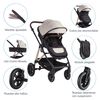 Coche Travel System Neo Beige Bebesit
