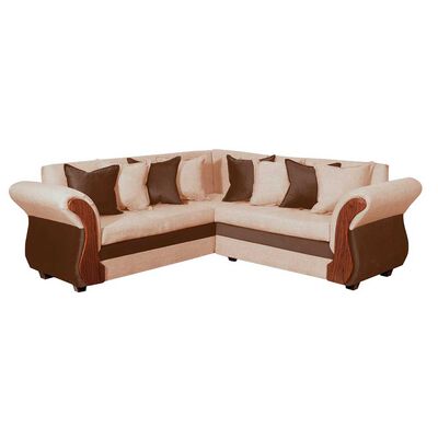 Sofá Seccional Diseño A&M Home Lucia Derecho 5 Cuerpos Beige
