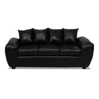 Sofá Elegant Detail Houston 3 Cuerpos Negro