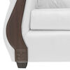 Juego de Living Innovamuebles New Bugambilia Sofá 3 Cuerpos + Dos Sillones 1 Cuerpo Blanco