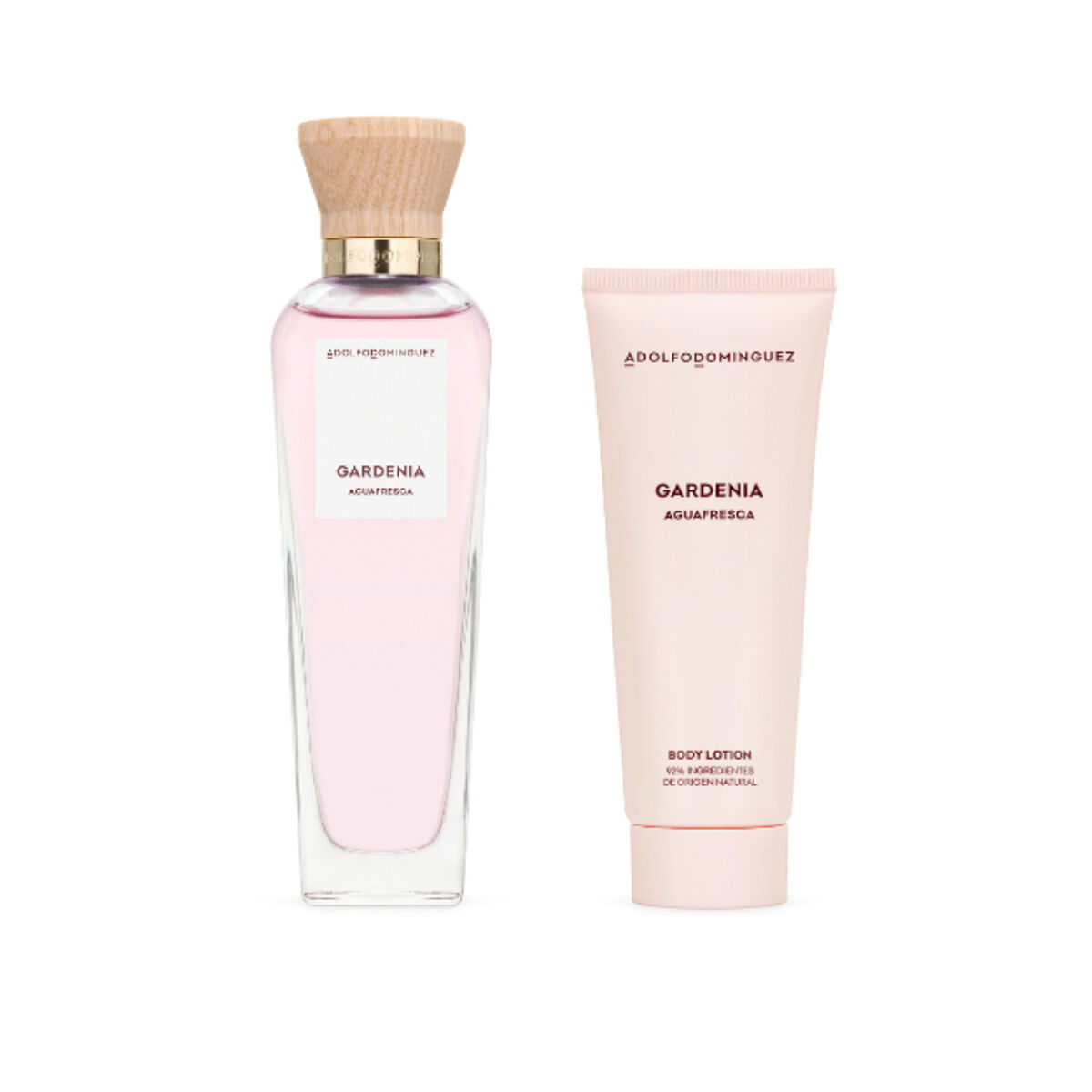 Set Adolfo Domínguez Agua Fresca Gardenia Edt 120Ml + Body Lotion 75Ml