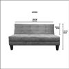 Sofá Cama Deco Class Griego 3 Cuerpos Gris