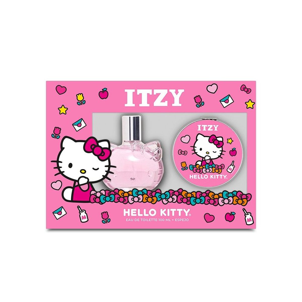 Set Perfume  Itzy Hello Kitty EDT + Espejo