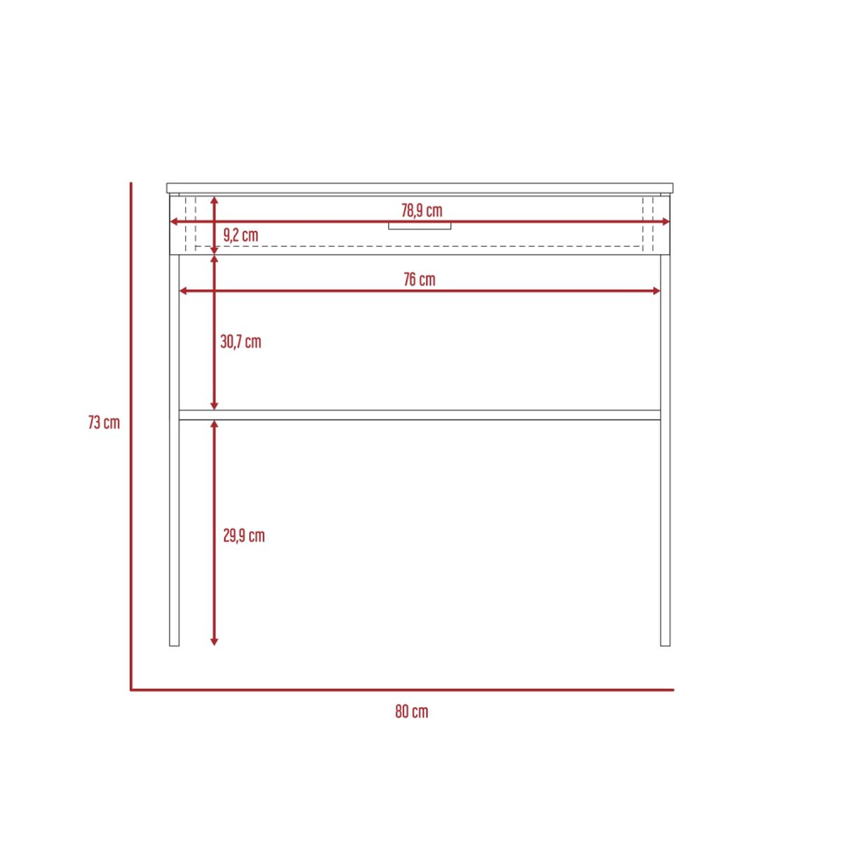 Escritorio TuHome 80C Blanco