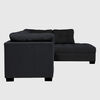 Seccional Derecho Muebles MPR Edimburgo 5 Cuerpos Negro