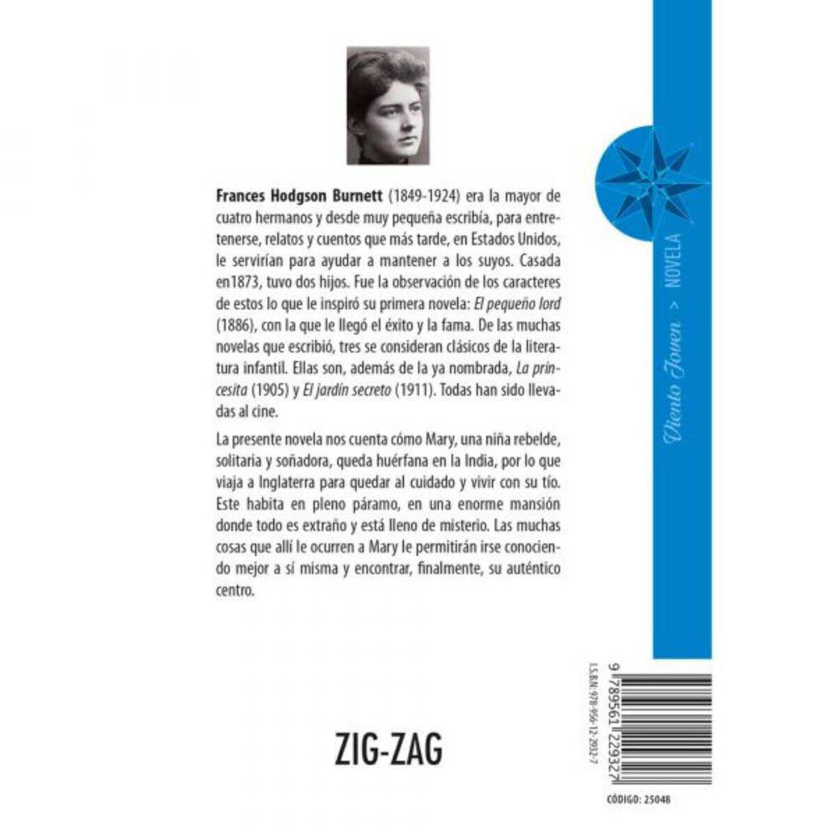 Libro El Jardín Secreto Frances Hodgson Burnett Editorial Zig-Zag