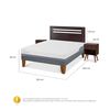 Cama Europea CIC 2 Plazas Excellence Plus New Munich + Respaldo + 2 Veladores New Munich