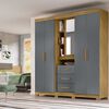 Closet Amuv Closet con Tocador Café Gris