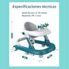 Andador Caminador Multifuncional 4 En 1 Lubabycas Gris