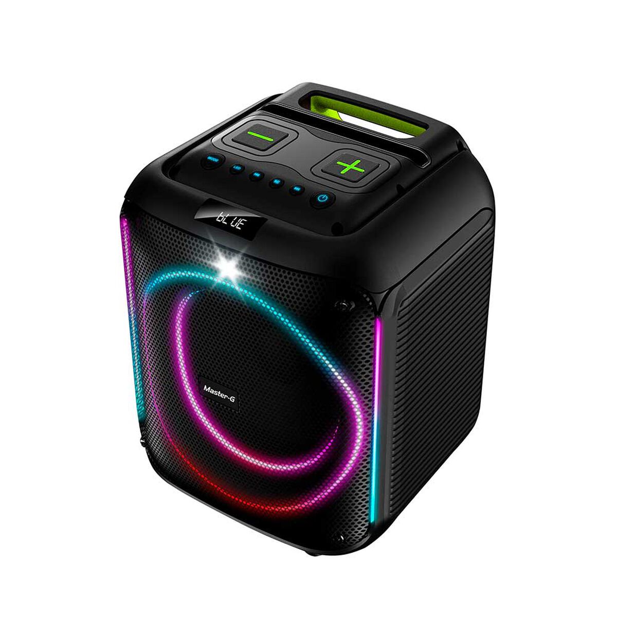 Parlante Bluetooth Master-G MG Scratch Negro Karaoke