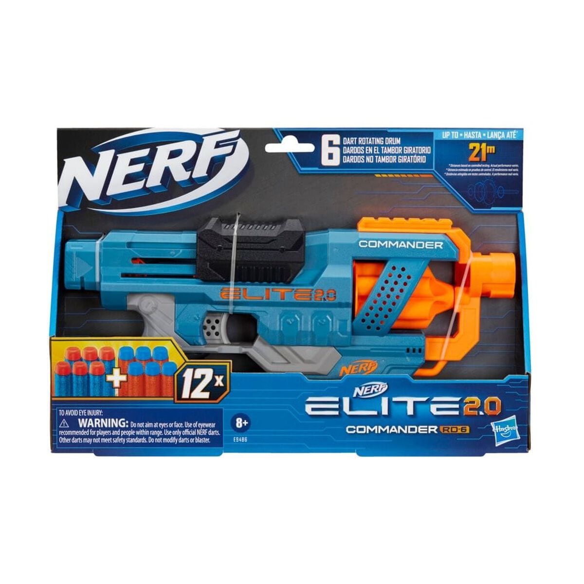 Lanzador Nerf Elite 2.0 Commander RD-6