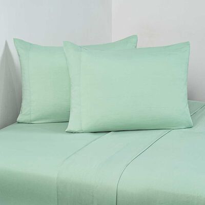 Imagen 1 del producto Juego de Sábanas American Family King Liso Prewash Menta