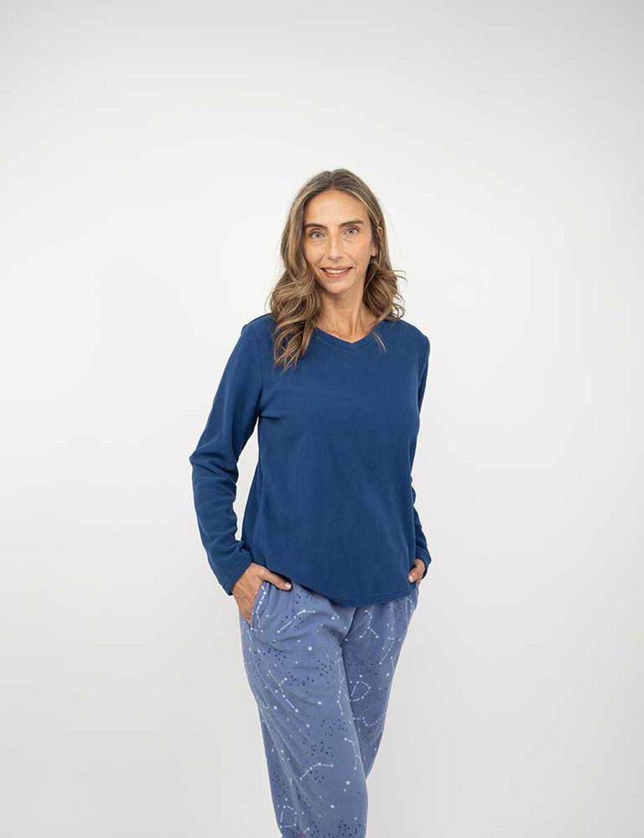 Pijama de Polar Mujer Portman Club