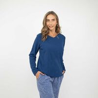 Pijama de Polar Mujer Portman Club Azul, Grey