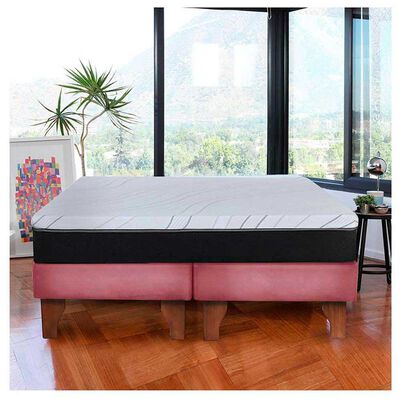 Cama Europea Latam Home 2 Plazas Zen Pro Palo Rosa