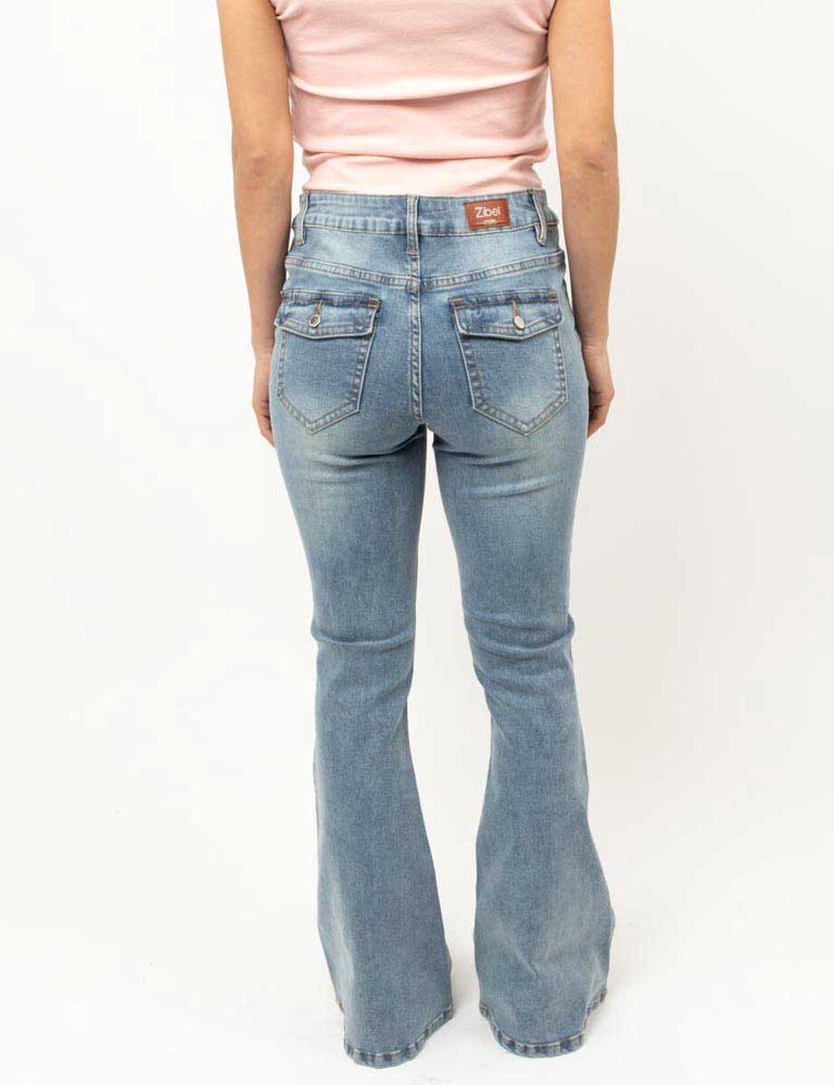 Jeans Flare Mujer Zibel