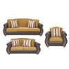 Juego de Living Innovamuebles New Bugambilia Sofá 3 Cuerpos + Sofá 2 Cuerpos + Butaca 1 Cuerpo 1 Cuerpo Oro 