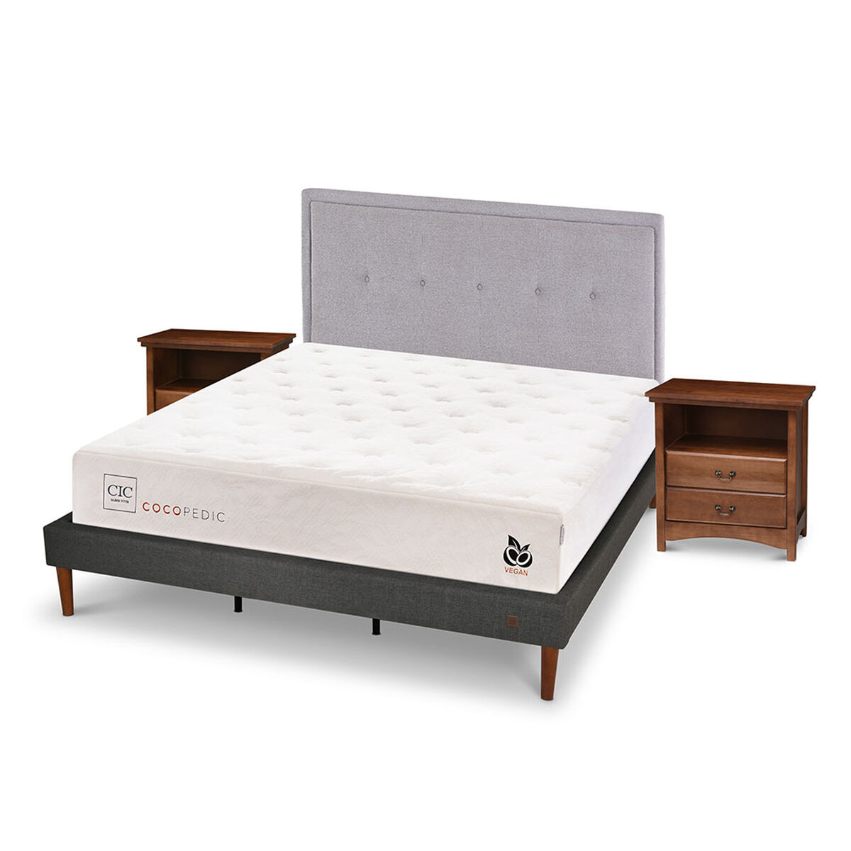 Cama Europea CIC Base Normal King Cocopedic