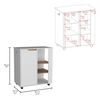 Mueble Microondas TuHome Soler 1 Puerta Blanco