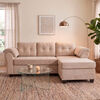 Seccional Muebles MPR Queen 4 Cuerpos Beige
