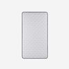Cama Europea Rosen 1 Plaza Wave + Respaldo + Velador Tabor Grafito
