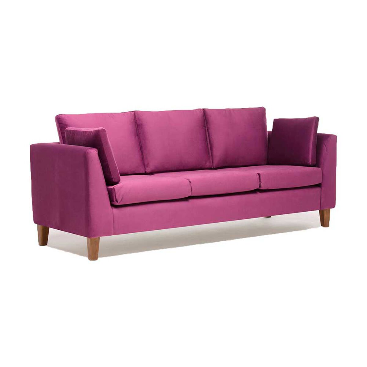 Sof&aacute; Barra Design Estocolmo 3 Cuerpos Morado