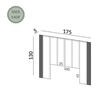 Respaldo Decocasa King TW194 Natural