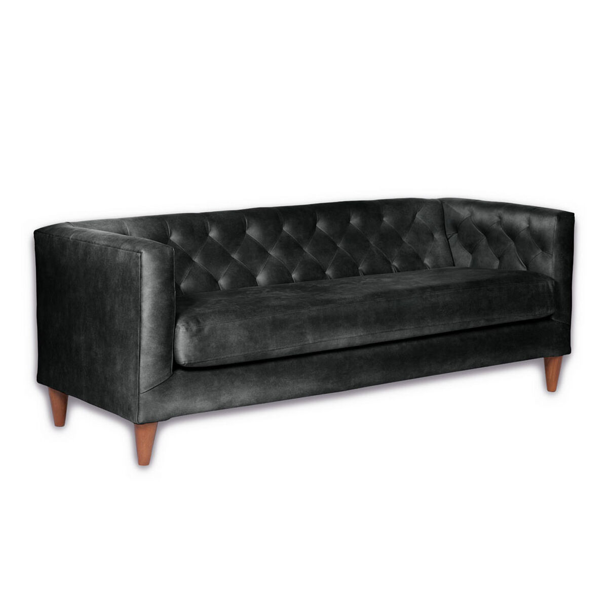 Sof&aacute; Latam Home Brescia 3 Cuerpos Negro