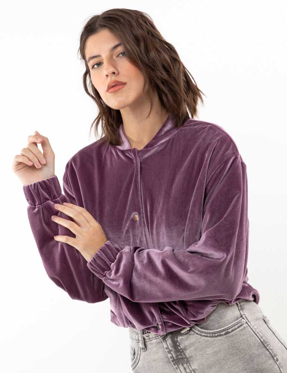 Chaqueta Bomber Terciopelo Push Mujer Zibel