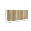 Mueble de Cocina Superior TuHome Orion 3 Puertas Duna Blanco